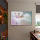 Quadro Decorativo Flores E Folhas Flower Nature White Com Mol