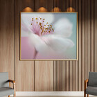 Quadro Decorativo Flores E Folhas Flower Nature White Com Mol