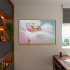 Quadro Decorativo Flores E Folhas Flower Nature White Com Mol