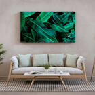 Quadro Decorativo Flores E Folhas Folhas Verdes Green - 180x1