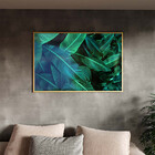 Quadro Decorativo Flores E Folhas Folhas Verdes Green Com Mol