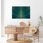 Quadro Decorativo Flores E Folhas Palm Tree - 180x135 Cm