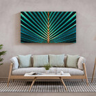 Quadro Decorativo Flores E Folhas Palm Tree - 180x135 Cm