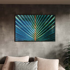 Quadro Decorativo Flores E Folhas Palm Tree Com Moldura E Vid
