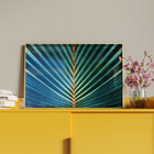 Quadro Decorativo Flores E Folhas Palm Tree Com Moldura E Vid