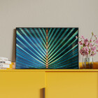 Quadro Decorativo Flores E Folhas Palm Tree Com Moldura E Vid