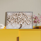 Quadro Decorativo Flores E Folhas Paper Flowers Com Moldura P