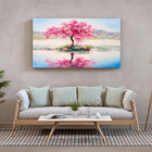 Quadro Decorativo Flores E Folhas Sakura Isle - 150x100 Cm