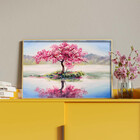 Quadro Decorativo Flores E Folhas Sakura Isle Com Moldura Dou