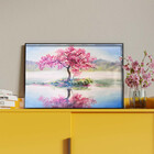 Quadro Decorativo Flores E Folhas Sakura Isle Com Moldura E V