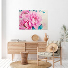 Quadro Decorativo Flores E Folhas Watercolor Flower - 180x135