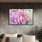 Quadro Decorativo Flores E Folhas Watercolor Flower Com Moldu