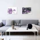 Quadro Decorativo Flores Lilás I Branco