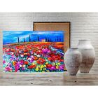 Quadro Decorativo Flores Painting Of Poppy Field - 120x80cm