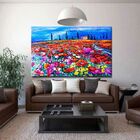 Quadro Decorativo Flores Painting Of Poppy Field - 120x80cm