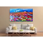 Quadro Decorativo Flores Painting Of Poppy Field - 120x80cm