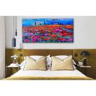 Quadro Decorativo Flores Painting Of Poppy Field - 120x80cm
