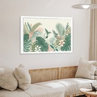 Quadro Decorativo Floresta Beija-flor Vintage  - 50x70cm Mold