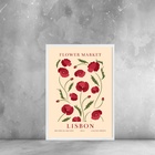 Quadro Decorativo Flower Market Lisboa - Portugal 45x34cm Mol