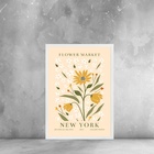 Quadro Decorativo Flower Market - New York 33x24cm Moldura Pr