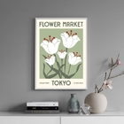Quadro Decorativo Flower Market - Tokyo 45x34cm - Com Vidro M