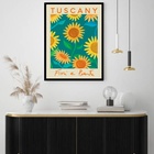 Quadro Decorativo Flower Market Tuscany  - 70x50cm Moldura Pr