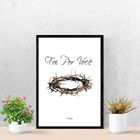 Quadro Decorativo Foi Por Você Com Vidro - 30x50