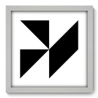 Quadro Decorativo - Fold - 33cm X 33cm - 047qdab