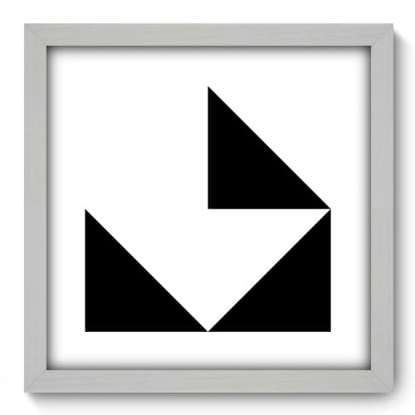 Quadro Decorativo - Fold - 33cm X 33cm - 048qdab