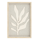 Quadro Decorativo Folha I Natural com Vidro 40x60cm Arte Própria