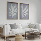 Quadro Decorativo Folha II Natural com Vidro 40x60cm Arte Própria