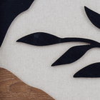 Quadro Decorativo Folhagem 2 3D Oak com Vidro 80x60cm Arte Própria