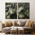 Quadro Decorativo Folhagem Costela De Adao 40x60