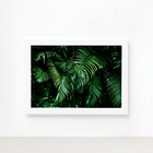 Quadro Decorativo Folhagem Folha 2 Moldura Branca 33x43cm