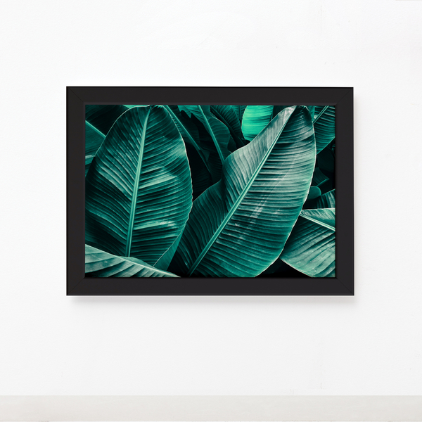 Quadro Decorativo Folhagem Folha Moldura Preta 22x32cm Leroy Merlin Pode ser deixado um espacamento de 3cm entre cada quadro imagem. quadro decorativo folhagem folha