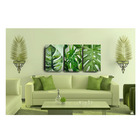 Quadro Decorativo Folhagens Costela De Adão 70x150 Trio