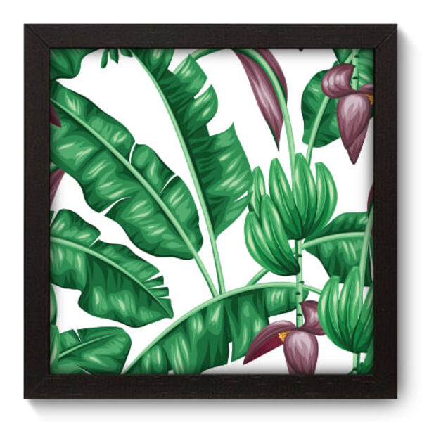 Quadro Decorativo - Folhas - 22cm X 22cm - 092qndap