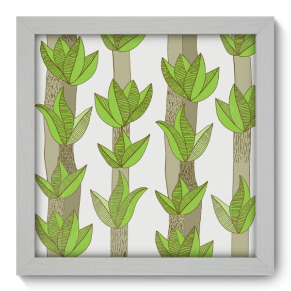 Quadro Decorativo - Folhas - 22cm X 22cm - 093qndab