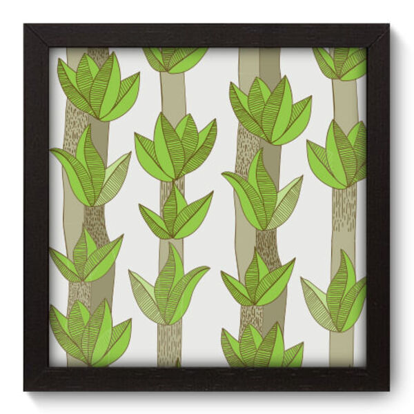 Quadro Decorativo - Folhas - 22cm X 22cm - 093qndap