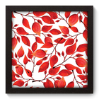 Quadro Decorativo - Folhas - 22cm X 22cm - 243qddp