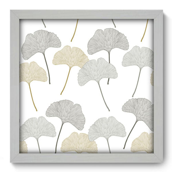 Quadro Decorativo - Folhas - 33cm X 33cm - 263qdab