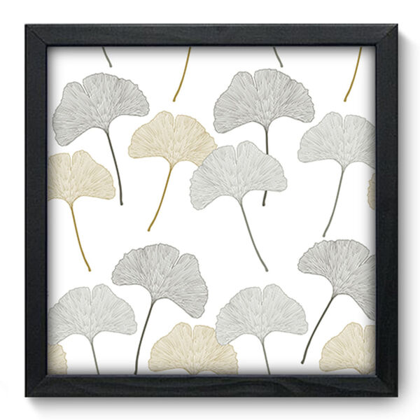Quadro Decorativo - Folhas - 33cm X 33cm - 263qdap