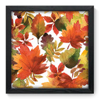 Quadro Decorativo - Folhas - 33cm X 33cm - 292qddp