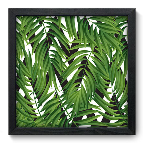 Quadro Decorativo - Folhas - 33cm X 33cm - 405qddp