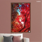 Quadro Decorativo Folhas 40x60cm Vidro Galhos Outono Flnt093