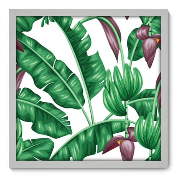 Quadro Decorativo - Folhas - 50cm X 50cm - 092qndcb