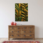 Quadro Decorativo Folhas E Flores Banana Leaves - 200x120 Cm