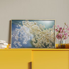 Quadro Decorativo Folhas E Flores Delicadeza Botânica Com Mol