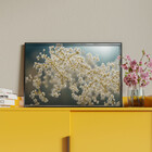 Quadro Decorativo Folhas E Flores Delicadeza Botânica Com Mol