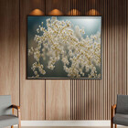 Quadro Decorativo Folhas E Flores Delicadeza Botânica Com Mol